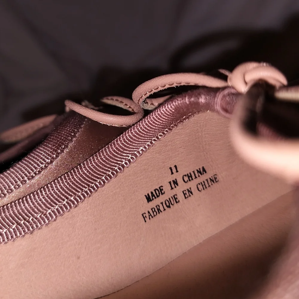 Jeffrey Campbell x Anthropologie Tutu Blush satin ballet flats. Sz 11 - Picture 8 of 9